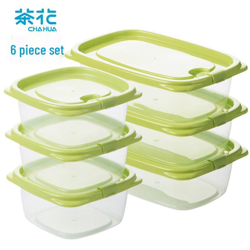 CHAHUA 6-Piece Plastic Food Storage Container Set