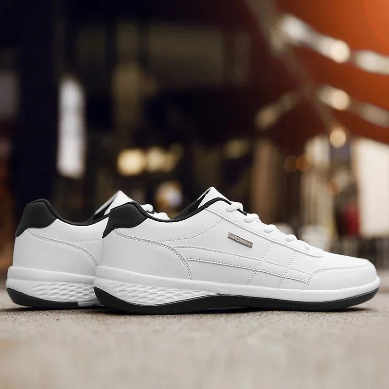 2025 Men Shoes Spring Autumn Waterproof Walking Sneakers Leisure Male Leather Sports Shoes Non-Slip Footwear Tennis for Men