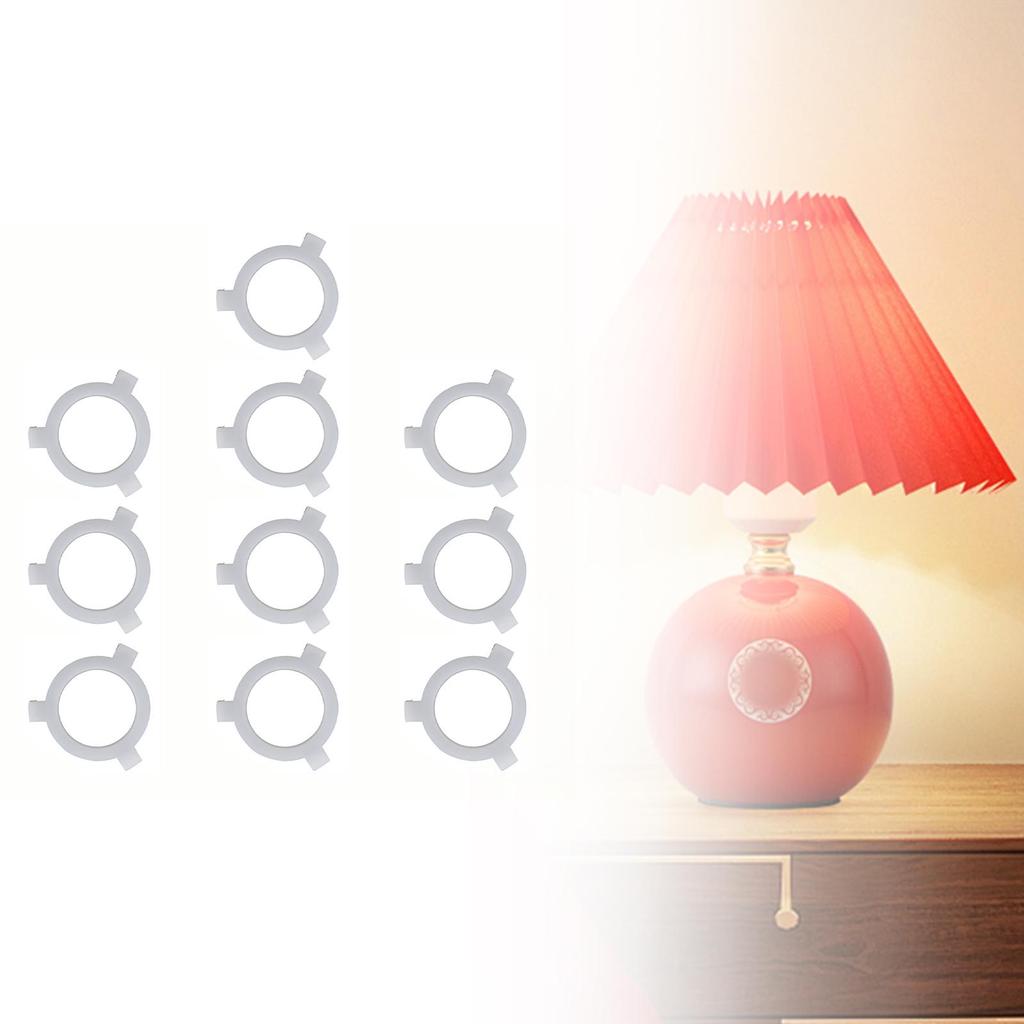 10 Adapterringe für Lampenschirme, Reduzierringe, Konverter, Zubehör Lampenschirme Aus