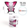 100-Piece French Light Therapy Nail Extension Forms: Butterfly & Horseshoe Designs