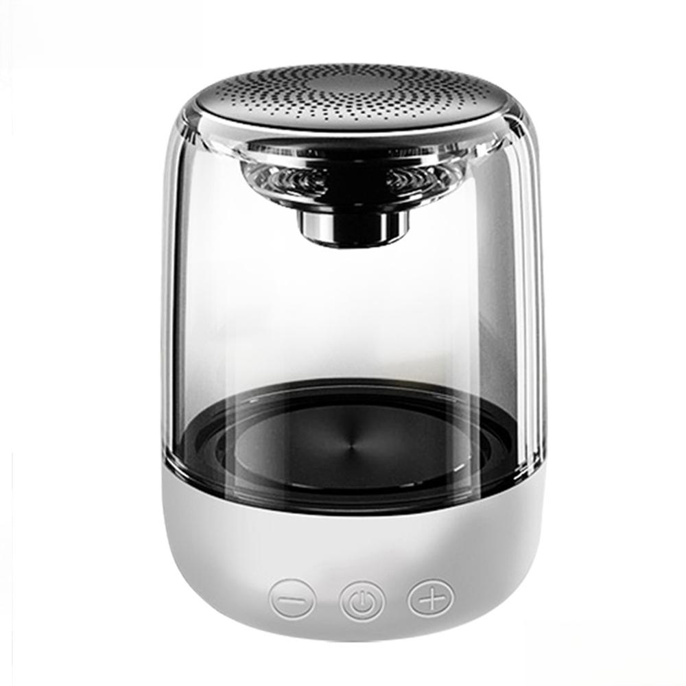 

New Portable Bluetooth Speakers,Gao Yan Value Speaker Transparent Crystal LED Music Player with TF Card 3W Speaker білий