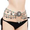 Coin Belly Chain Dance Dress Belt Coin Tassel Indian Waist Chain Jewelry Body Chain Bohemian  Metal Waist Belt