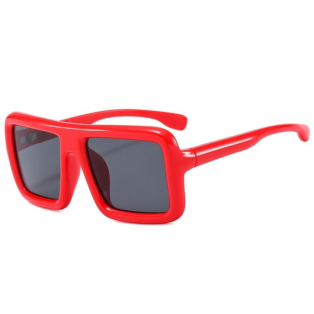 Big Oversized Square Sunglasses Punk UV400 Protection Thick Frame Sun Glasses for Women Men