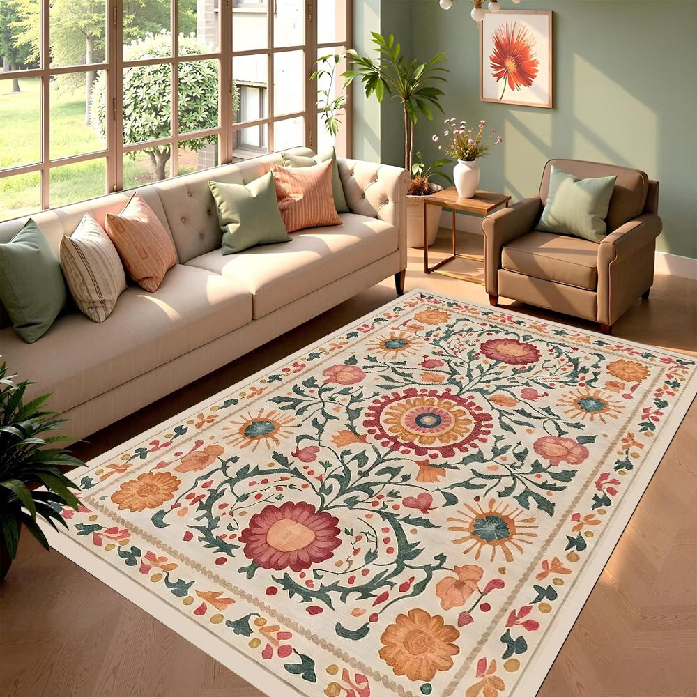 Vintage Pattern Carpet Mat Rug Home Decoration Living Room Bedroom Floor Decor Living Room Decoration Bedroom Decor Carpet