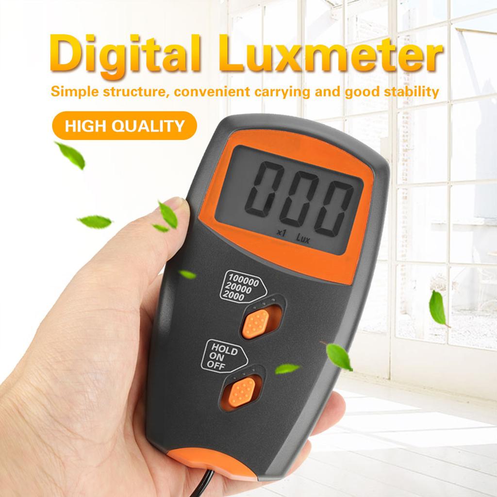 LX1010BS Digital Luxmeter LCD Display Light Meter Environmental Testing Illuminometer