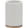 Sealskin Grace Toothbrush Holder, White Polyresin