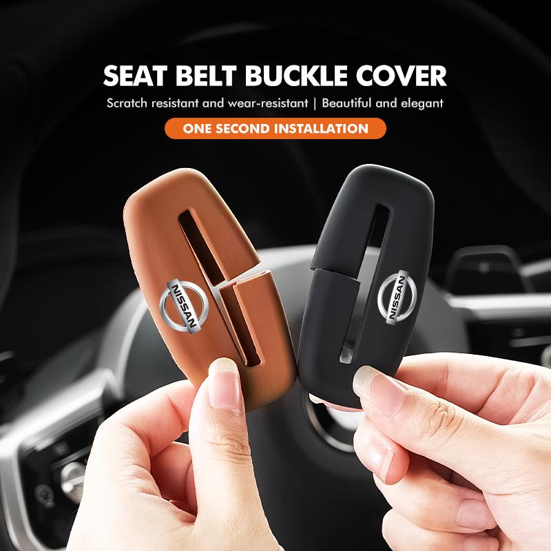 Silicone Seat Belt Buckle Cover Universal Car Anti Scratch Protector For Nissan Almera Versa Pathfinder Maxima Murano Armada