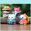 Set Giocattolo Gatto One Piece in PVC con Funzionalità Interattive per Bambini e Collezionisti