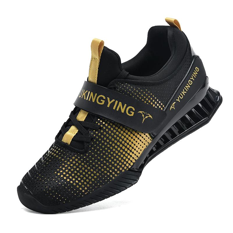39-46 Men's Plus Size Anti Slip Wear-resistant Breathable Deep Squat Hard Pull Shoes Weightlifting Shoes Casual Training Shoes