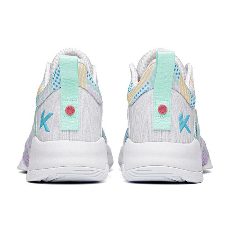 Anta Mountain 1 Basketball Shoes Men's Low Top Anta White/Polka Dot Blue/Light Purple 112121601-6