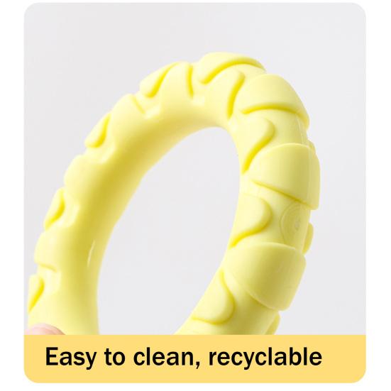 Pet Chew Toy TPR Material Tug-of-War Interactive Training Teeth Dog Chew Ring Bite-Resistant Medium Large Dogs Safe Chew Toy