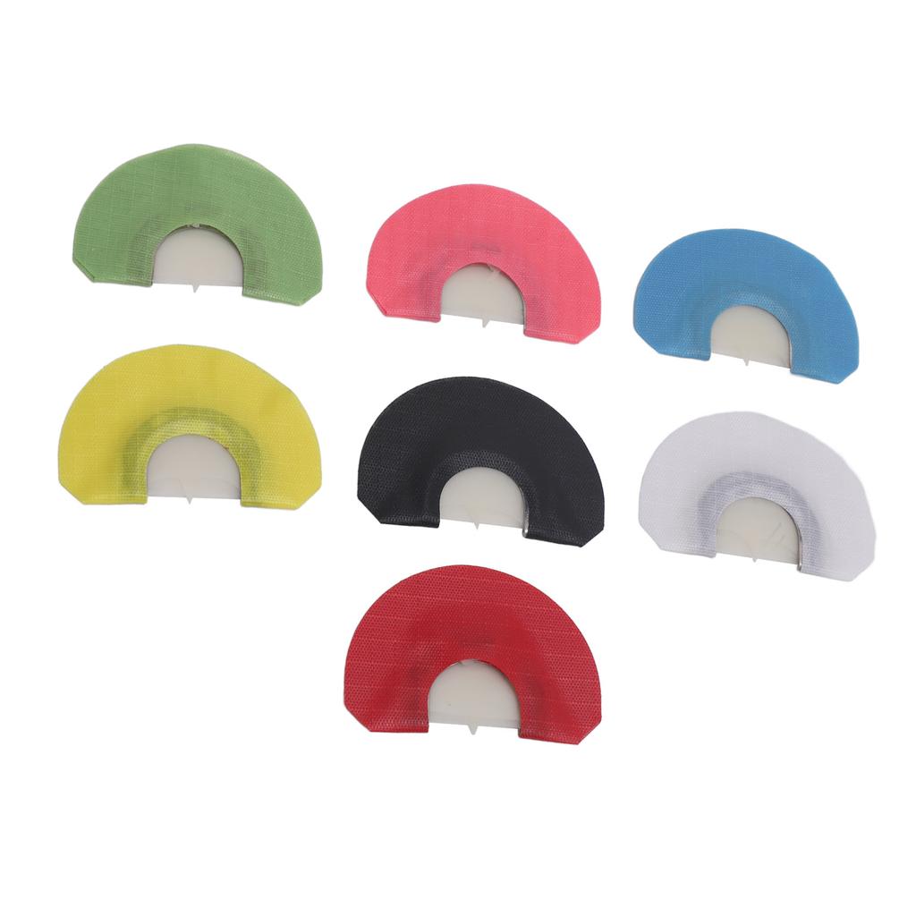 Turkey Mouth Call 7 Colors Realistic Sound Easy to Use Comfortable Diaphragm Mouth Calls Set for Outdoor