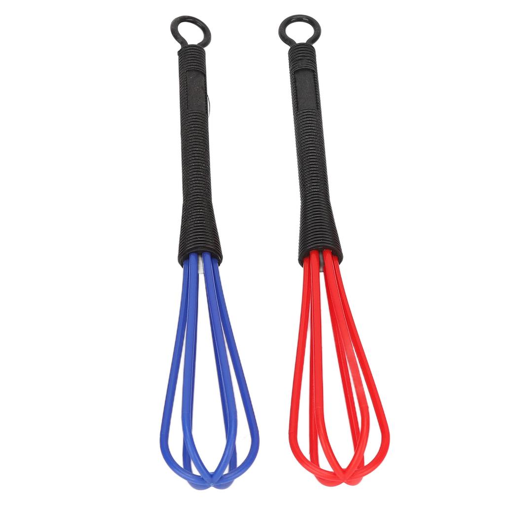 Haarfärbecreme Schneebesen Rutschfester Griff Kunststoff Ballon Schneebesen Werkzeug für Salon Küche 6 Stück