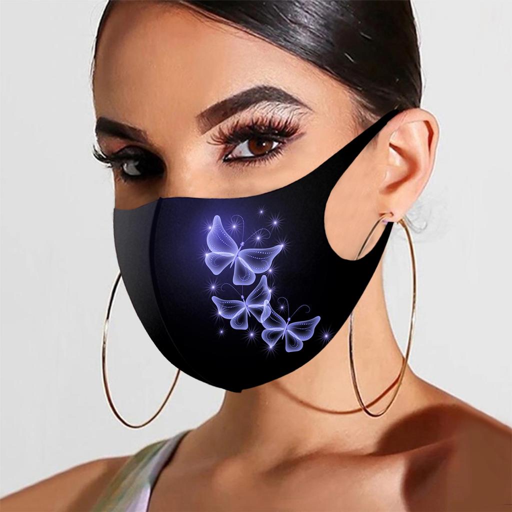 Adult Mask Printed Mask for  Washable Face Mask