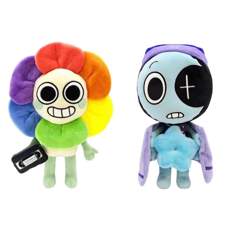 Anime Dandys World Astro Jucării de Pluș Drăguț Clovn cu 4 Mâini cu Stea Albastră Magnetică Colecționează Păpușă de Pluș Pentru Cadouri de Ziua de Naștere a Copilului Jucării