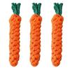 Carrot Dog Rope Toy Interactive Cotton Rope Dog Chew Toy for Aggressive Chewers Puppy Teeth Cleaning Toy for Small Medium Dogs
