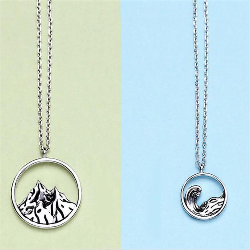 New Fashion Love Across Mountains And Seas Can Be Flat Long Distance 925 Sterling Silver Jewelry Popular Pandant Necklaces XL163