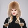 New hats Fox women Russian women Shanka pilot tripper snow hat