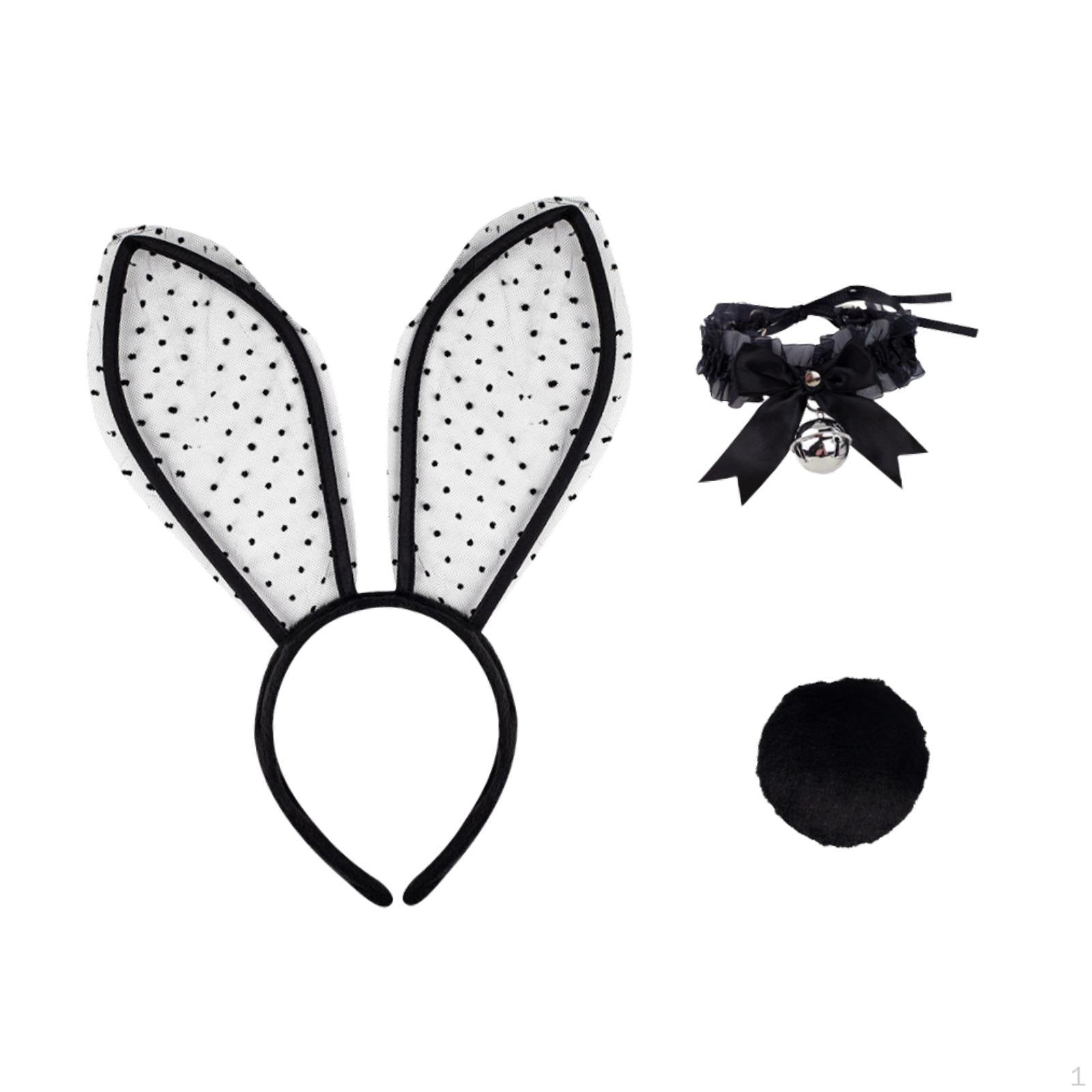 

Bunny Ear Headband Set, Costume Accessory for Dance Outfits, Flexible And Adjustable Style E