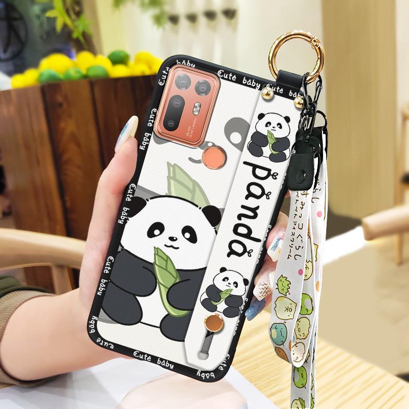 Soft case Ring Phone Case For HTC Desire 20 Plus/D20+ Anti-knock Kickstand Lanyard Anti-dust Silicone Protective Durable