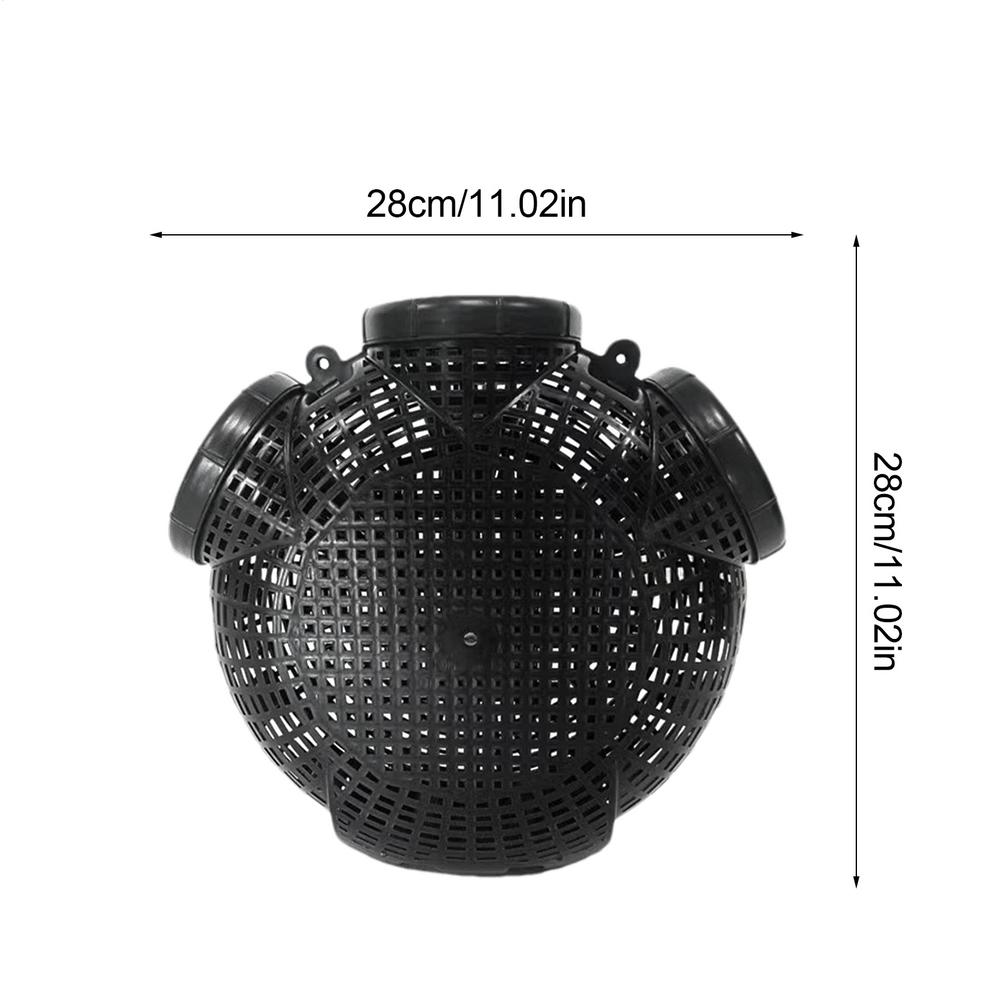 3/6/8 Holes Catch Loach Lobster Mixed Fish Crayfish Catcher Outdoor Fishing Net Cage Plastic Shrimp Trap Cage Easy to Install