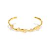 Retro Colorful Natural Stone Crystal Bangle Dainty Pearl Bracelet 18k Gold Pvd Stainless Steel Bracelets for Women ALN2512288