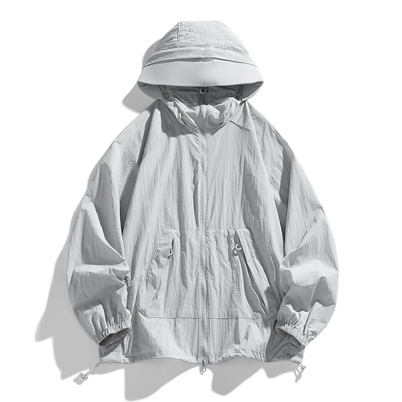 Roupa de Proteção Solar para Exterior Com UPF50 Seda Gelada E Proteção UV, Seda Gelada Ultra-fina E Respirável, Adequada Para Casais