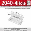 Flat Shape Aluminum Angle Bracket Solid Body Right Angle Bracket  For Workbench Build