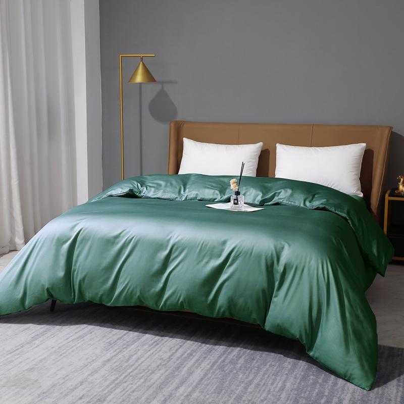 100 Faden Baumwollsatin Langstapel Baumwolle Bettbezug Bequem Hohe Qualität Einfarbiger Bettbezug Deluxe Doppel King 2pc pillowcase48x74