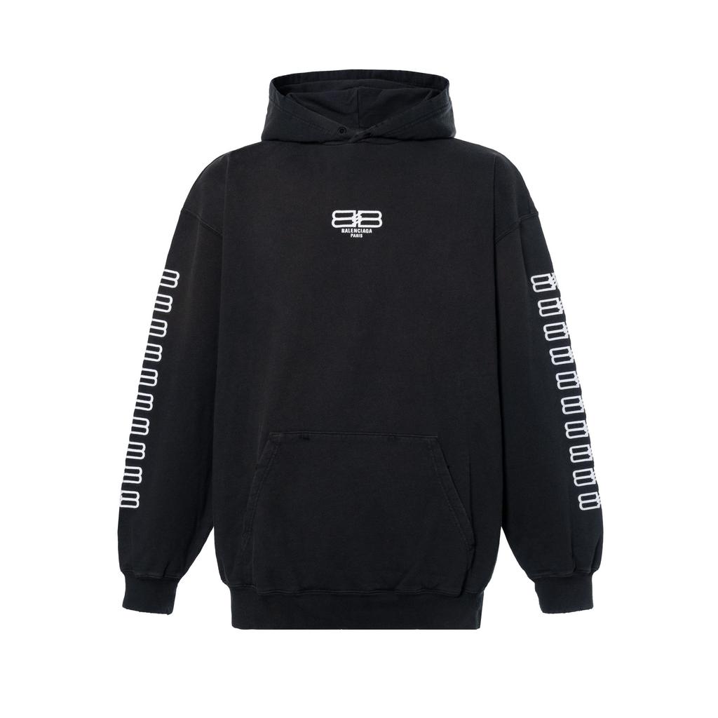 Balenciaga Bb Paris Icon Medium Fit Hoodie 570811TMVG69034
