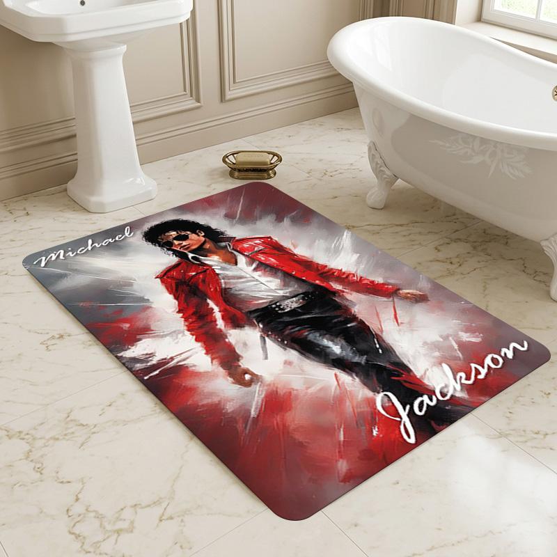 Michael Jackson Living Room Non-Slip Area Rug Soft Carpet for Bedroom Game Playroom Sofa Office Home Decor Doormat Christmas Gift C9211910