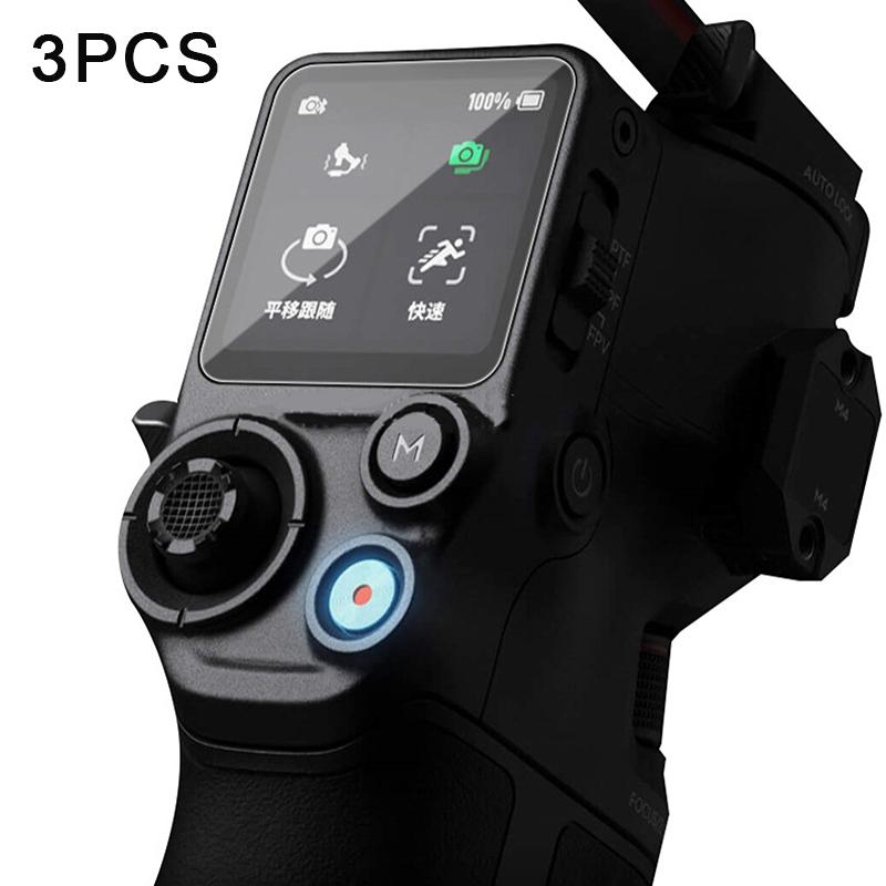 3 ks ochranné tvrzené sklo na displej pro Dji Rs3 Mini ruční stabilizační kardanový stabilizátor proti poškrábání 2,5D zakřivený ochranný kryt fólie