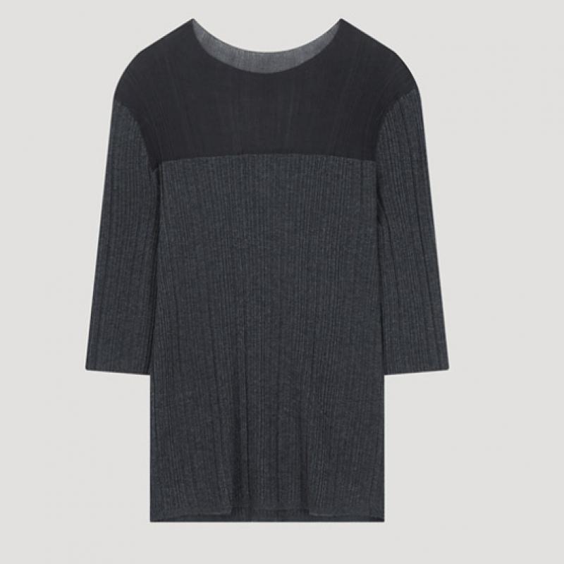 Ea S miSS Tricot cu Mânecă Scurtă cu Coaste SSkpoo32060 Ch