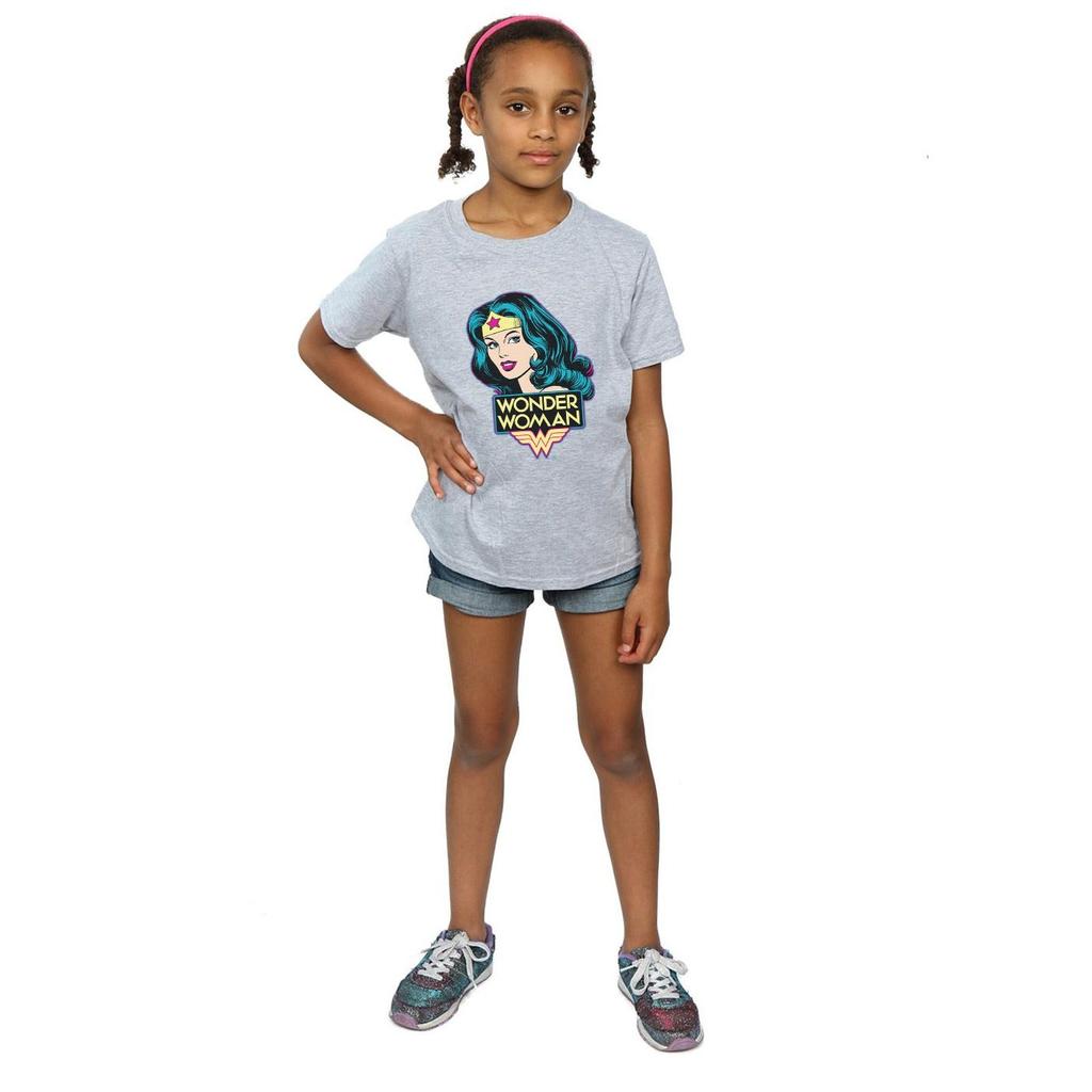 Wonder Woman Girls Head T-Shirt