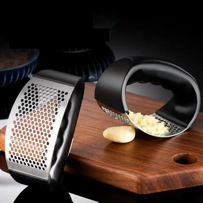 New Stainless Steel Garlic Press Kitchen Garlic Press Manual Garlic Masher Kitchen Accessories Vegetable Home Gadget Accessories