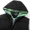 Fashion Fake Two Pieces Warm Vest for Man Winter Sleeveless Jackets Hooded Plus Size Thick Man Coat