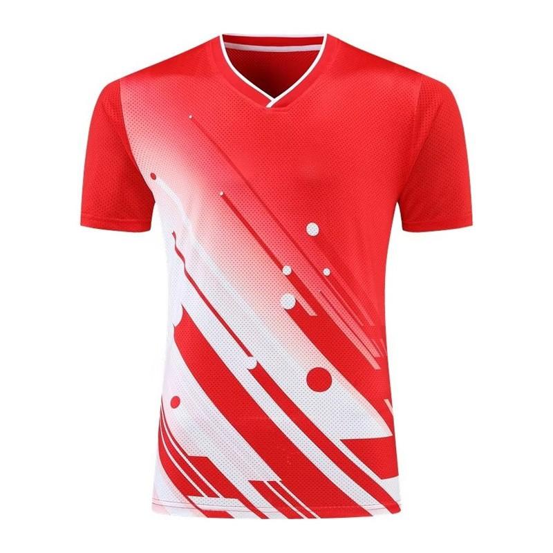 Quick-Dry Badminton Shirt Short Sleeve Unisex Sports T-Shirt Volleyball Table Tennis Training Competition