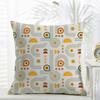Boho Plant Nordic Cushion Cover Comfort Daily Washable Linen Soft  for Sofa Bed Home Room Decor