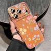 Silicone Clear Phone Case For iPhone 17 16 Pro 15 14 13 12 Pro Max 11 Transparent Shockproof Soft Beautiful Flower Printed Cover