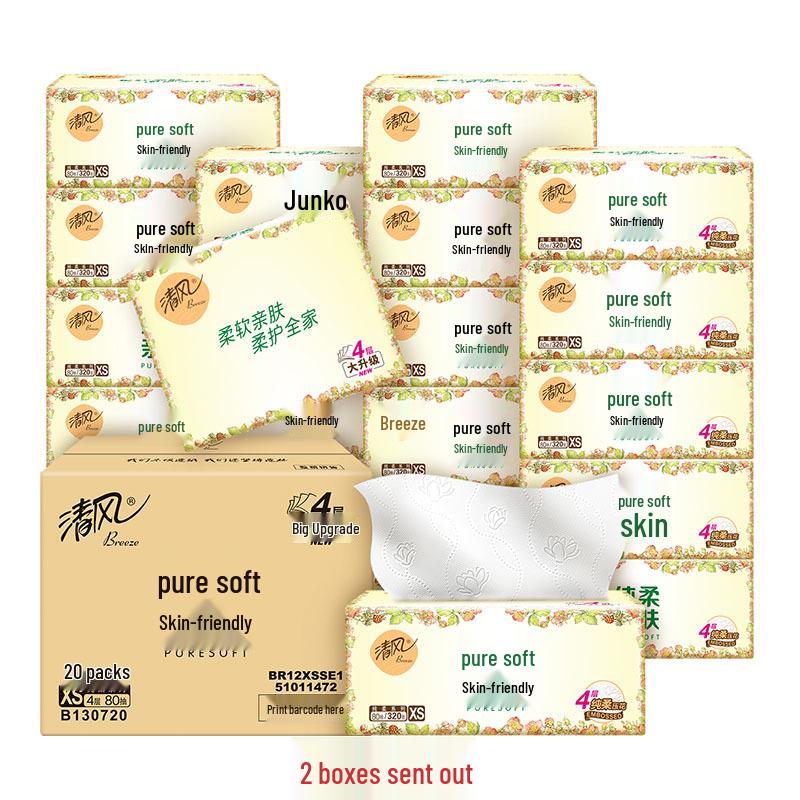 Qingfeng Soft Facial Tissues - 24-Pack Box