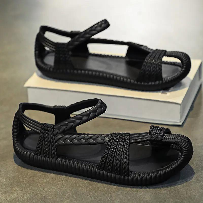 Shoes for Men Casual Man Sandals Open Toe Flat New Design 2024 Luxury Designer Non-slip Summer Outdoor 39 Daily Use Stylish Buy
