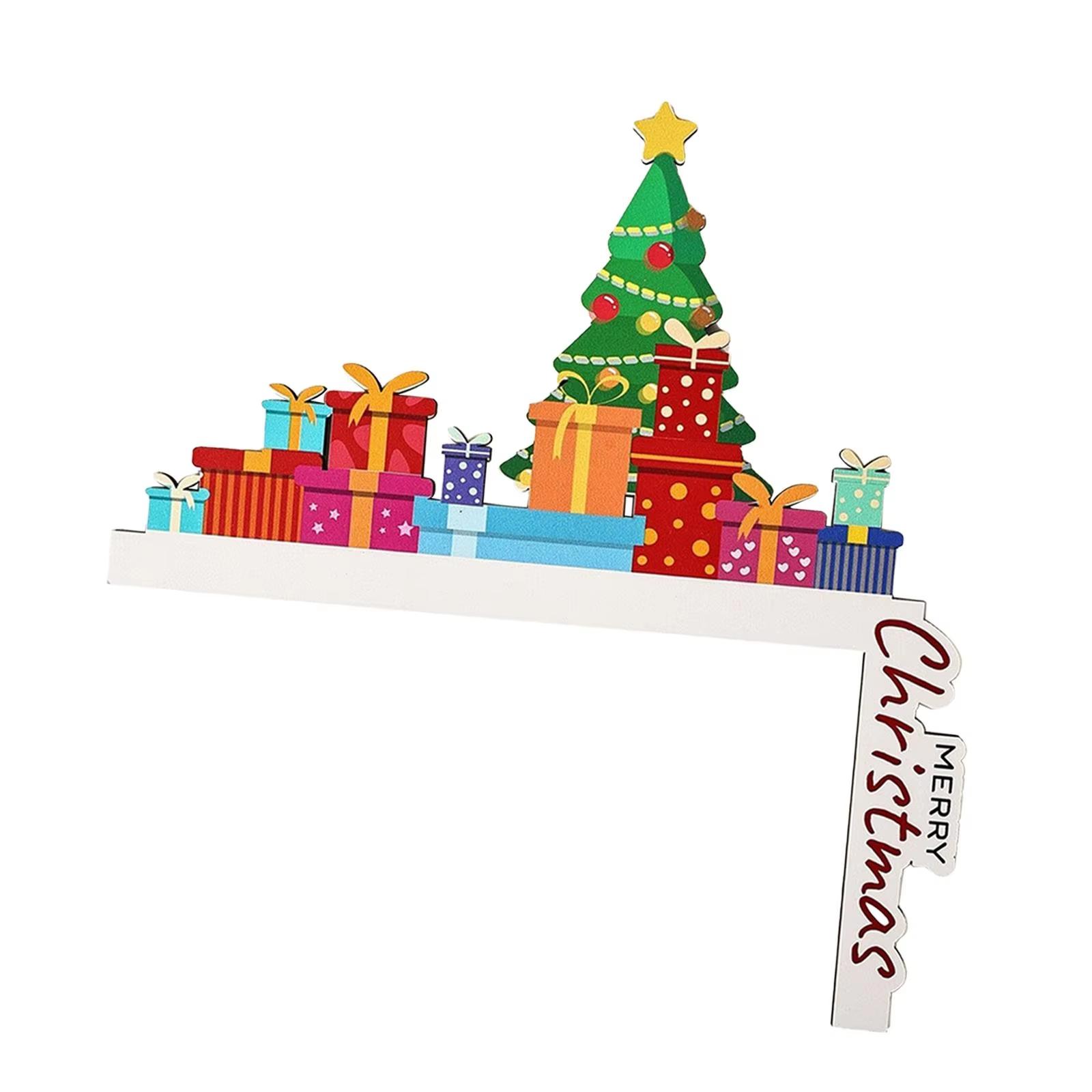 

Christmas Door Corner Sign DIY Craft Home Decor Lovely Christmas Door Frame Decor for Outdoor Front Door Walls