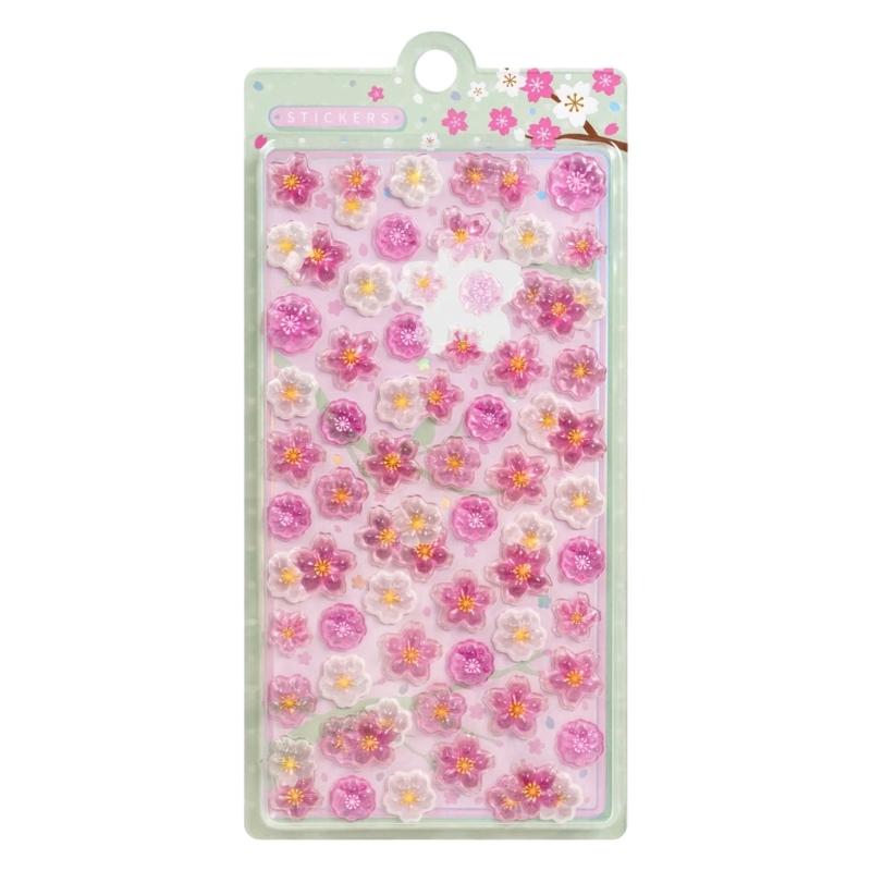 

Removable 3D Flower Relief Stickers Plastic Wall Art Sticker for Kids Room Decoration Creative Family Activity