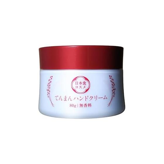 Tenman Hand Cream Non-sticky Unscented 80g Drying Moisturizing Women Men Men Popular Gift Present Japanese Cosmetics
