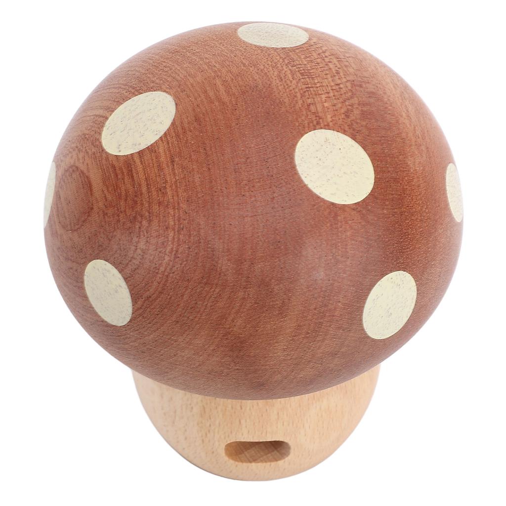 Mushroom LED Table Lamp Wooden Warm Light Stepless Dimming Rechargeable Bedside Nightstand Lamp for Bedroom Home Decoration