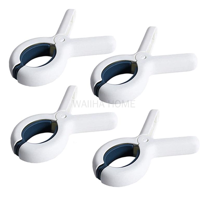 Clothes Pins 2-12Pcs Quilt Clip Strong Windproof Fixing Clothes Drying Plastic Traceless Quilt Clip Cross Stitched Quilt Clip