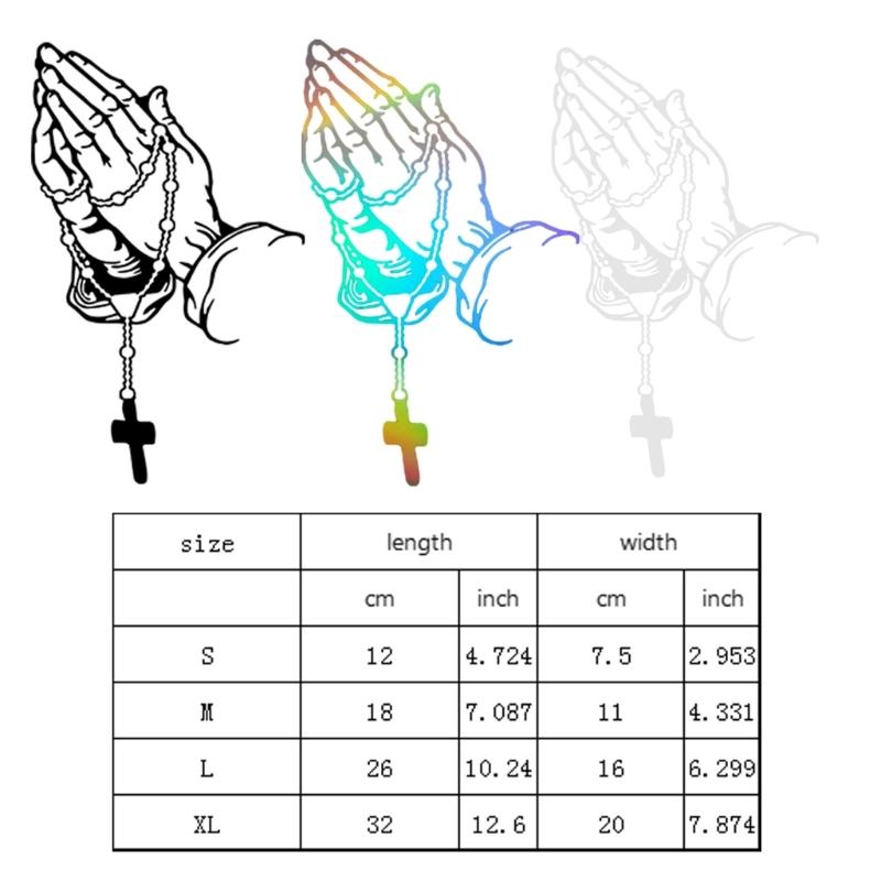 Praying Hand Spiritual Decal Sticker Religious Car Truck SUV Car Styling Decal