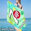 Custom Name 7-up sparkling water Beach Towel - Soft, Ultra-Absorbent Microfiber, Lightweight, Perfect for Beach, Parties, Travel, Camping
