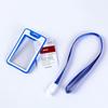 ID Name Card Sleeves 17' Lanyards Badges Pendant Kit Waterproof Non-scratch Fit for Factory Worker Office Staff Student