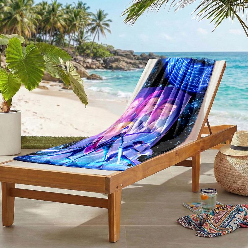 Kpop Hunter Fashion Beach Towel: Ideal for Summer Adventures Soft, absorbent and quick drying suitable for swimming and bathing
